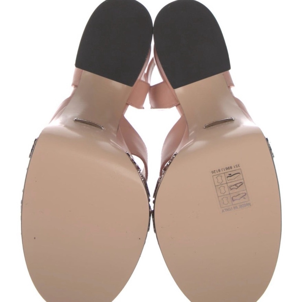 NWT Gucci Women's Perfect Pink Blush Platform Heels US 5, 10. - Picture 7 of 8